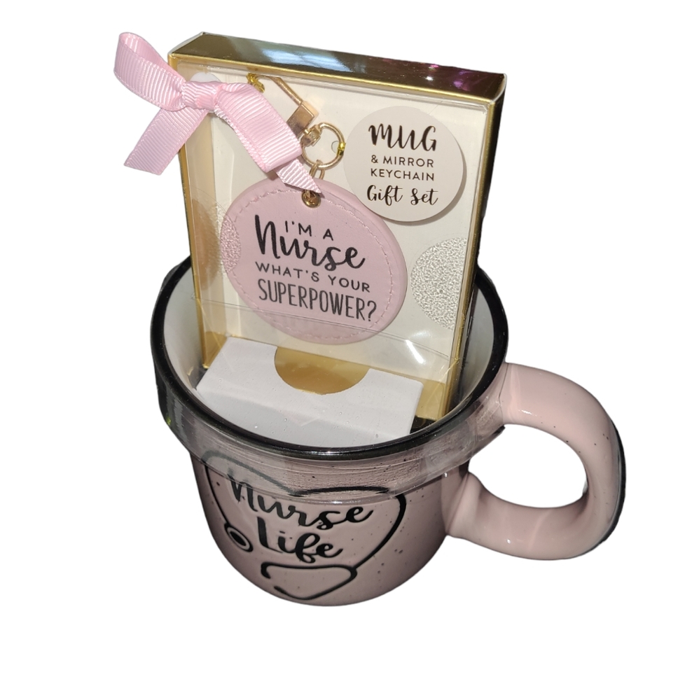💕❌️SOLD❌️NWT NURSE LIFE MUG W/KEYCHAIN GIFT SET💕 - Picture 6 of 6